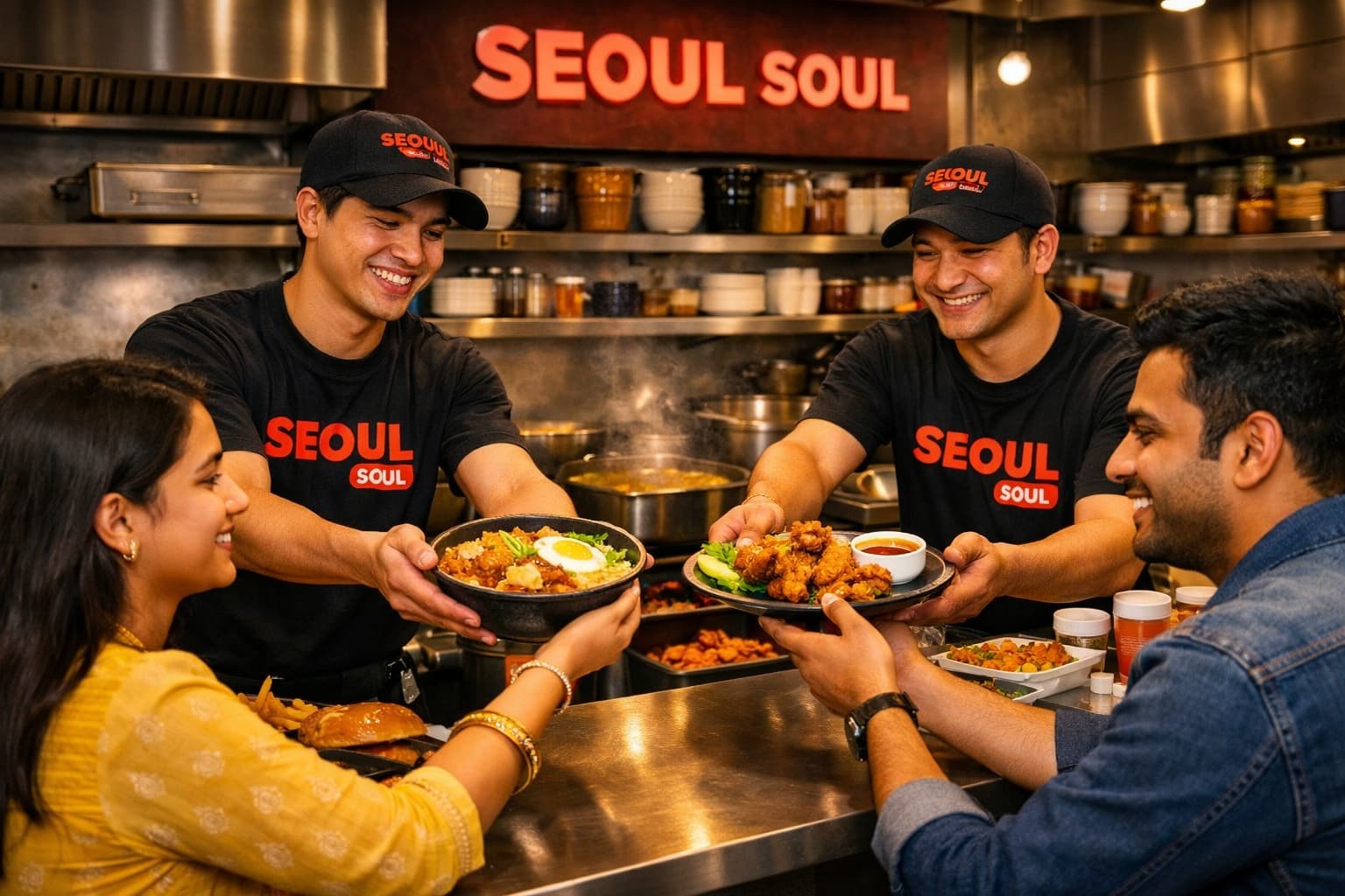 Seoul Soul kitchen team